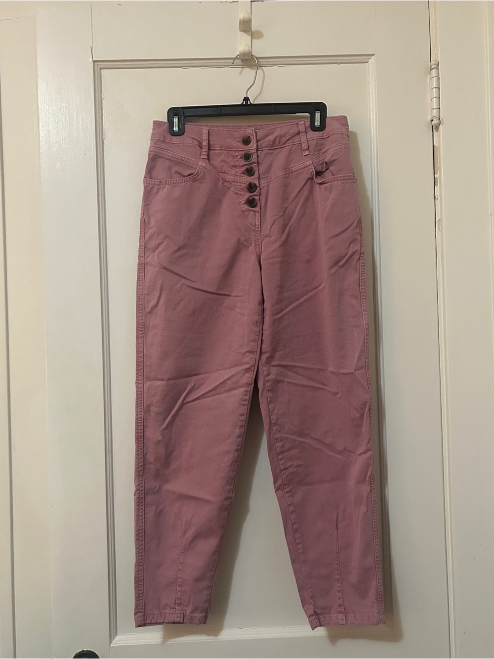Women’s Boden Mauve High-Rise Button-Fly Jeans - Size 6